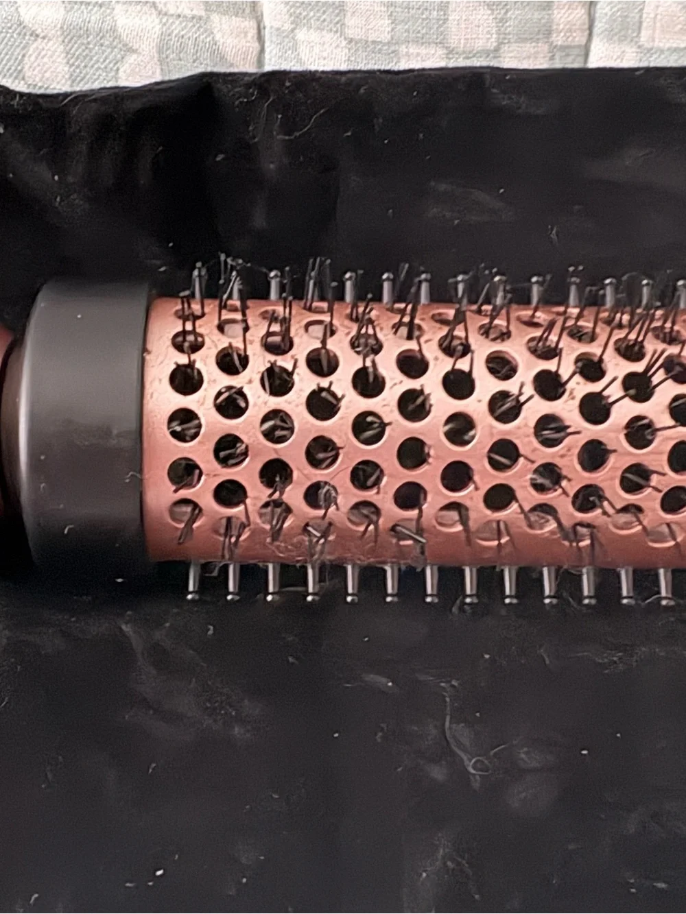 WavyTalk T2 Hot Air Thermal Brush - Black & Rose Gold